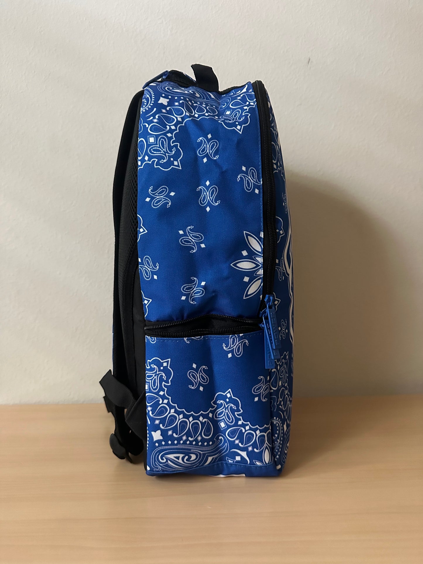 Blue Bandanna Backpack