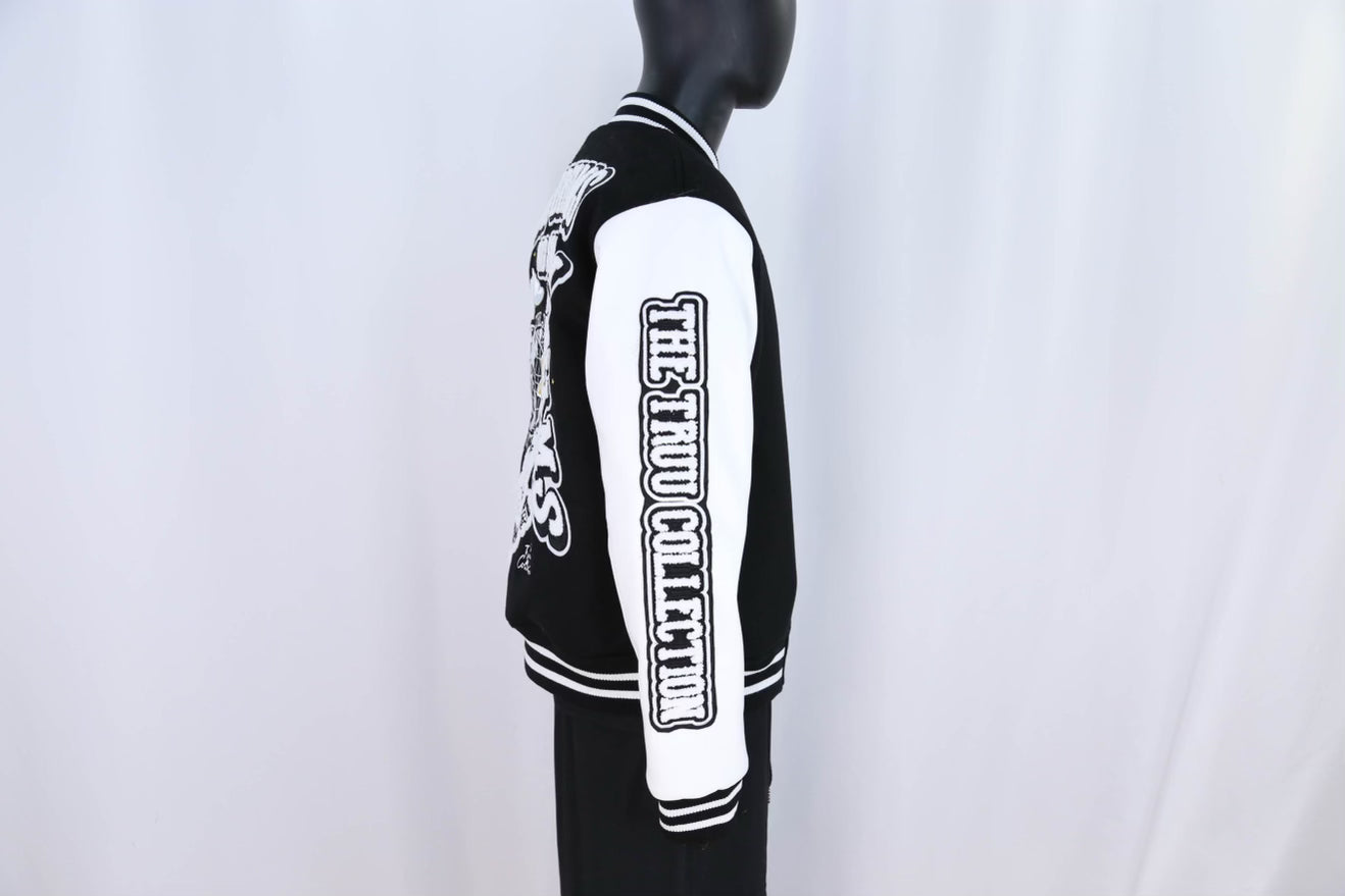 Dream Black & White Varsity Jacket