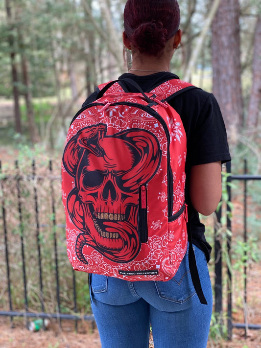 Red Bandanna Backpack