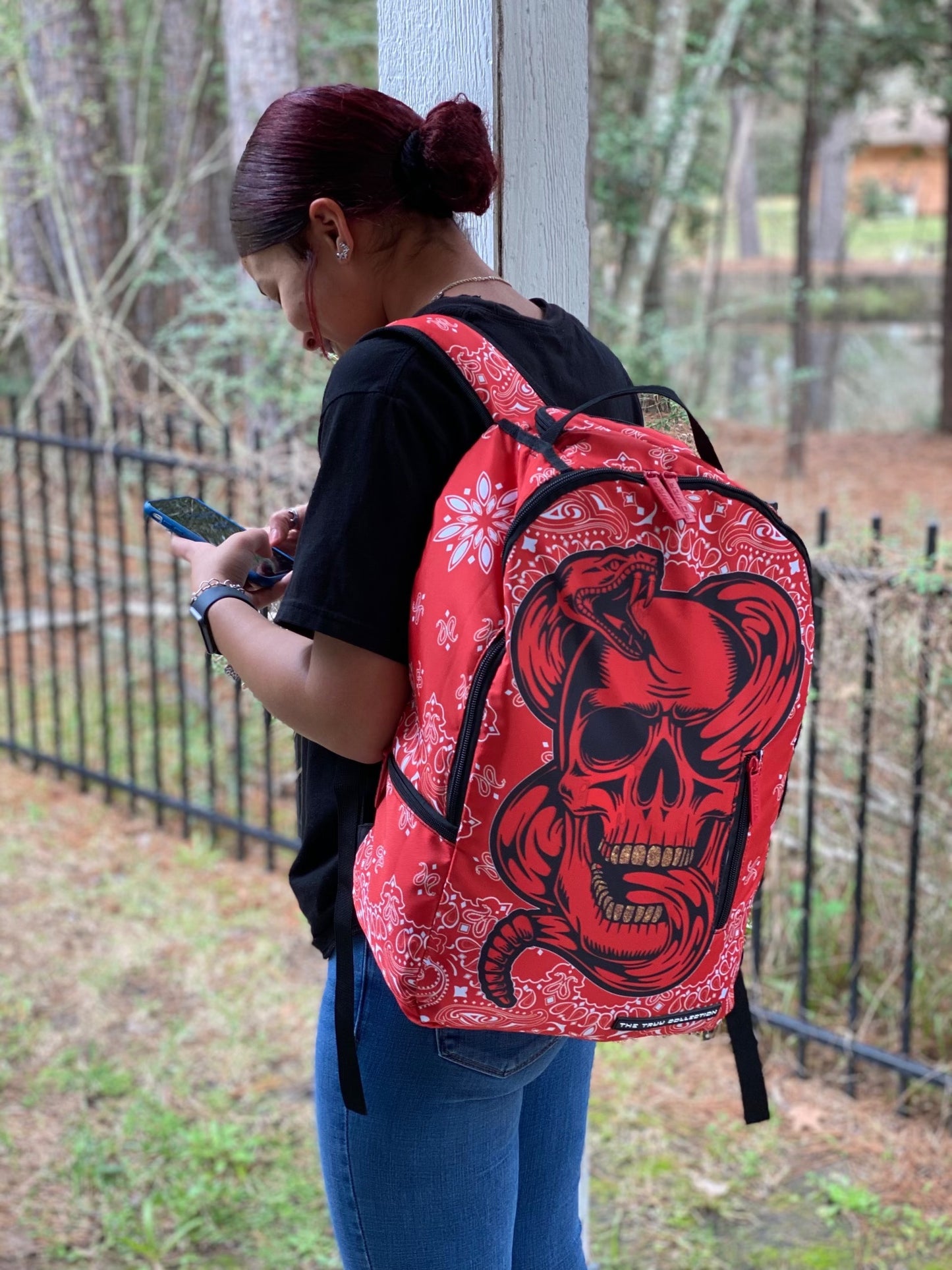 Red Bandanna Backpack