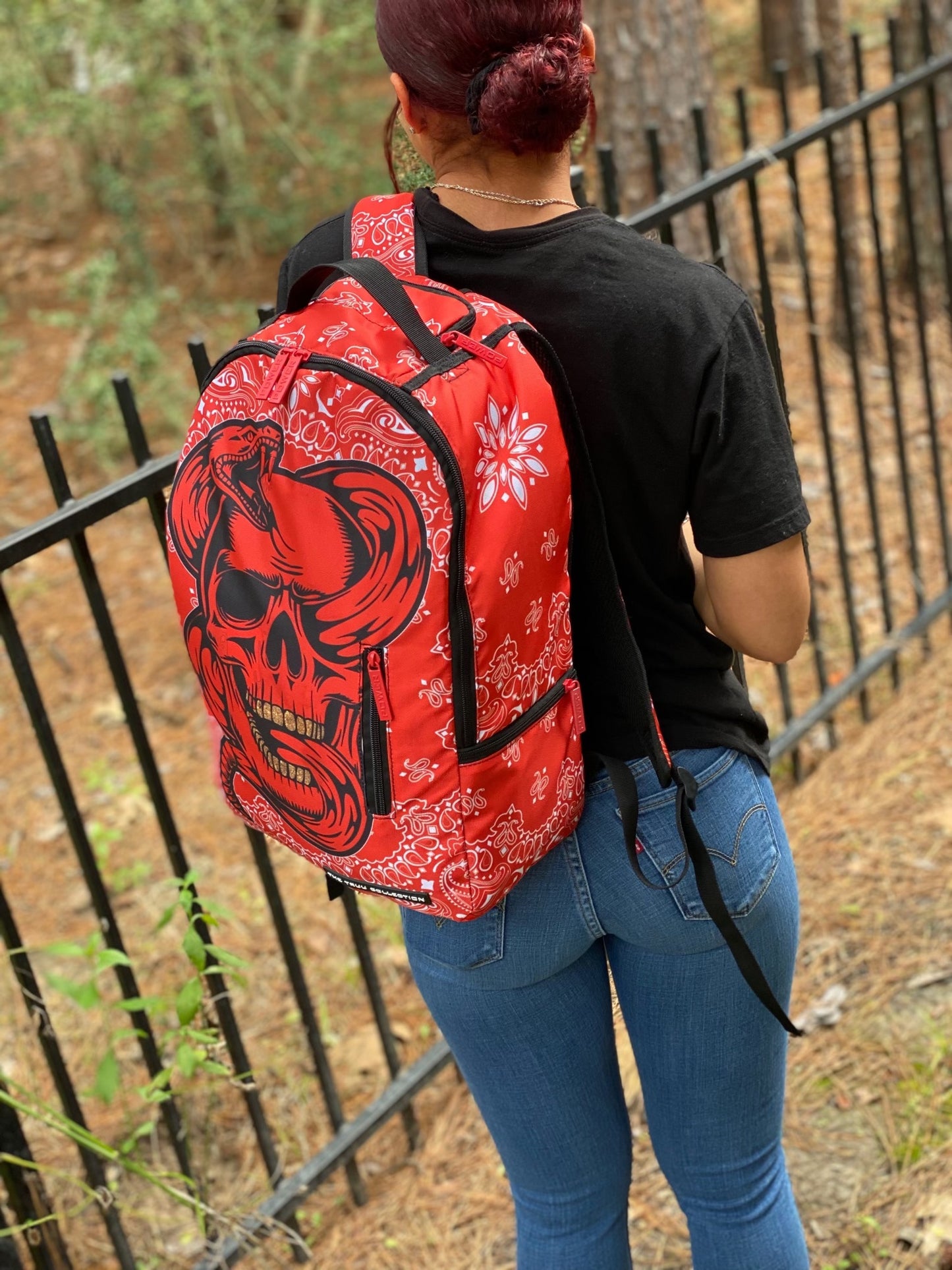 Red Bandanna Backpack