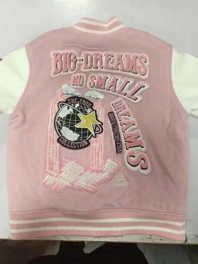 Dream Pink Varsity Jacket